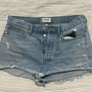 Agolde denim distressed shorts size 29